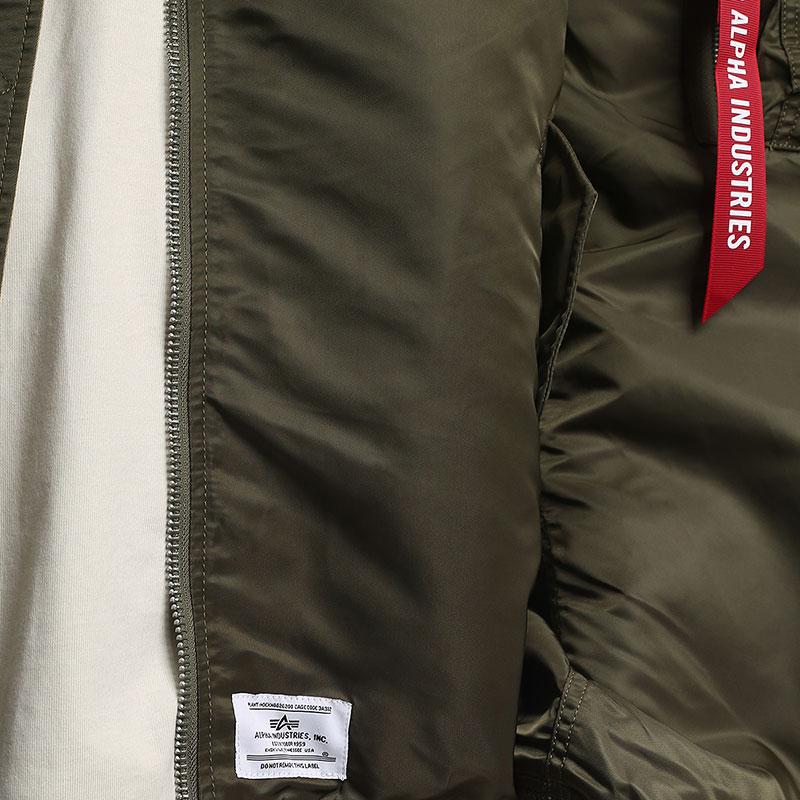 мужская зеленая куртка Alpha Industries L-2B Mod Gen II Flight Jacket MJL53001C1-green - цена, описание, фото 7